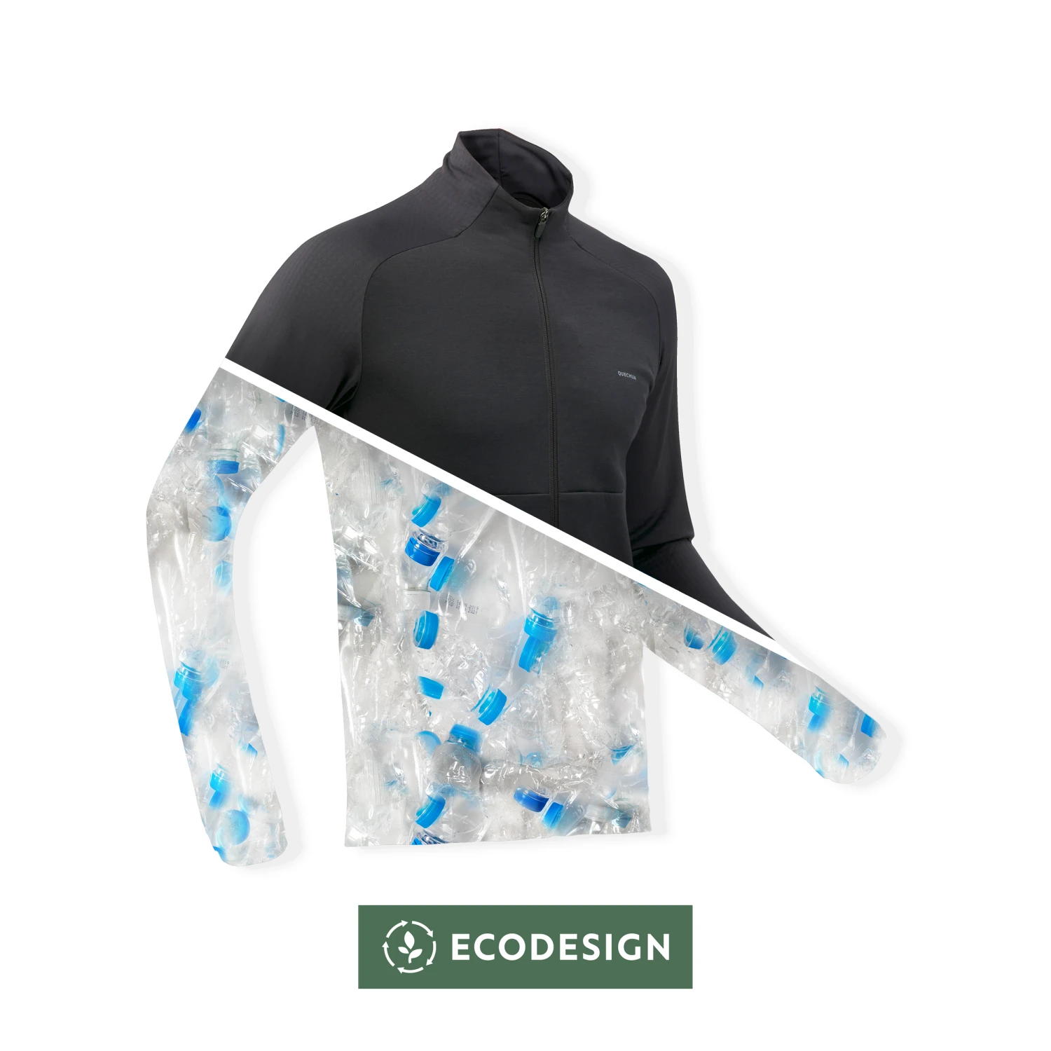 Quechua Men’s Hiking Thin Fleece Jacket - Image 4