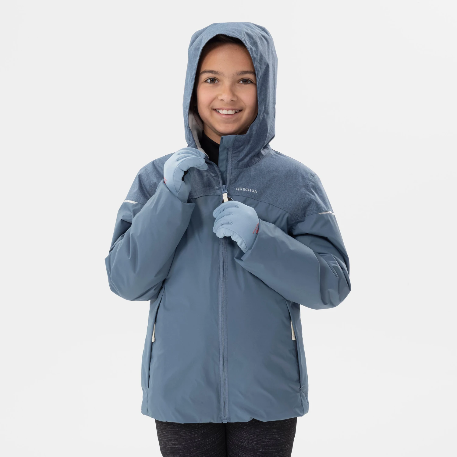 Quechua Kids’ Waterproof Winter Hiking Jacket SH100 X-Warm -3°C Age 7 - Image 9