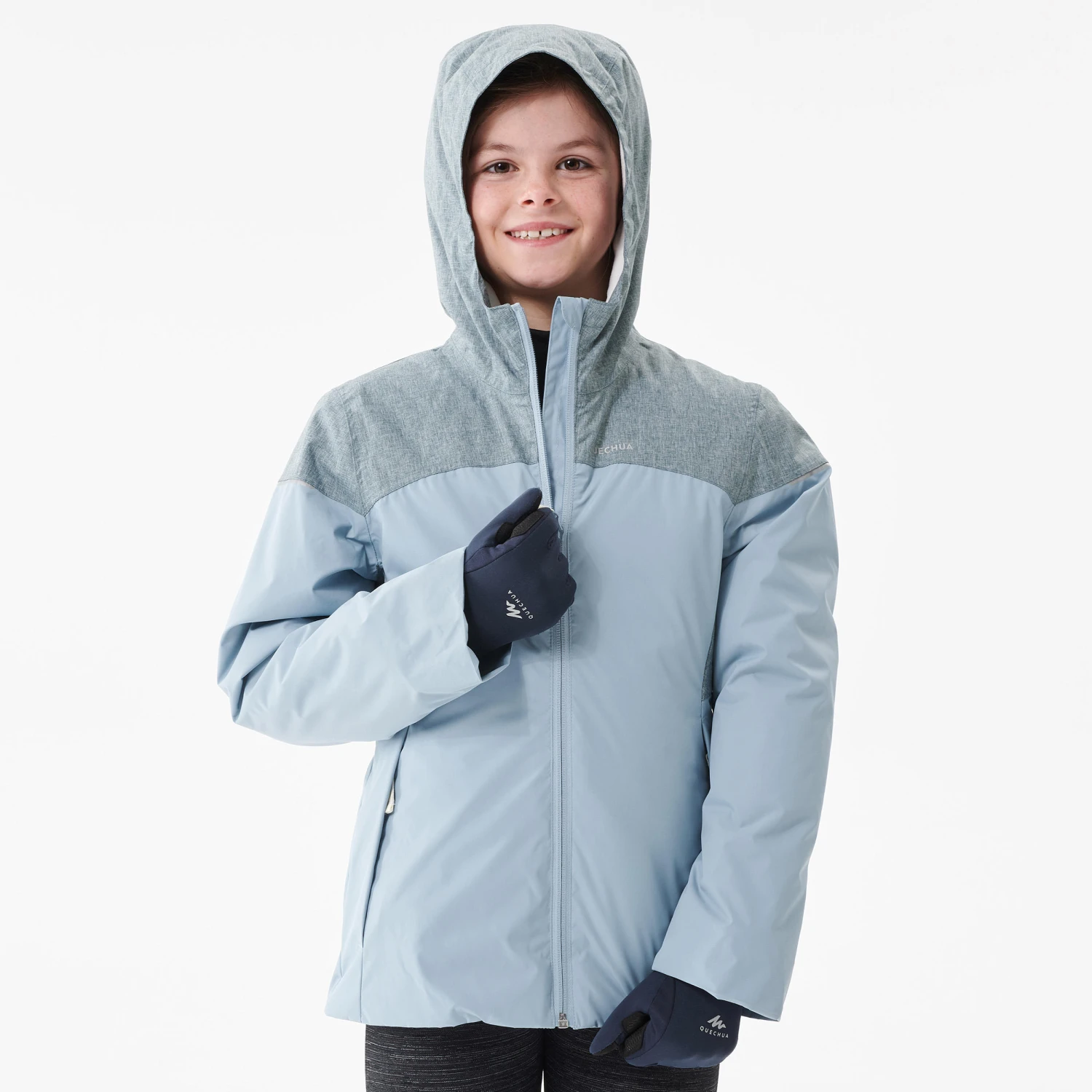 Quechua Kids’ Waterproof Winter Hiking Jacket SH100 X-Warm -3°C Age 7 - Image 2