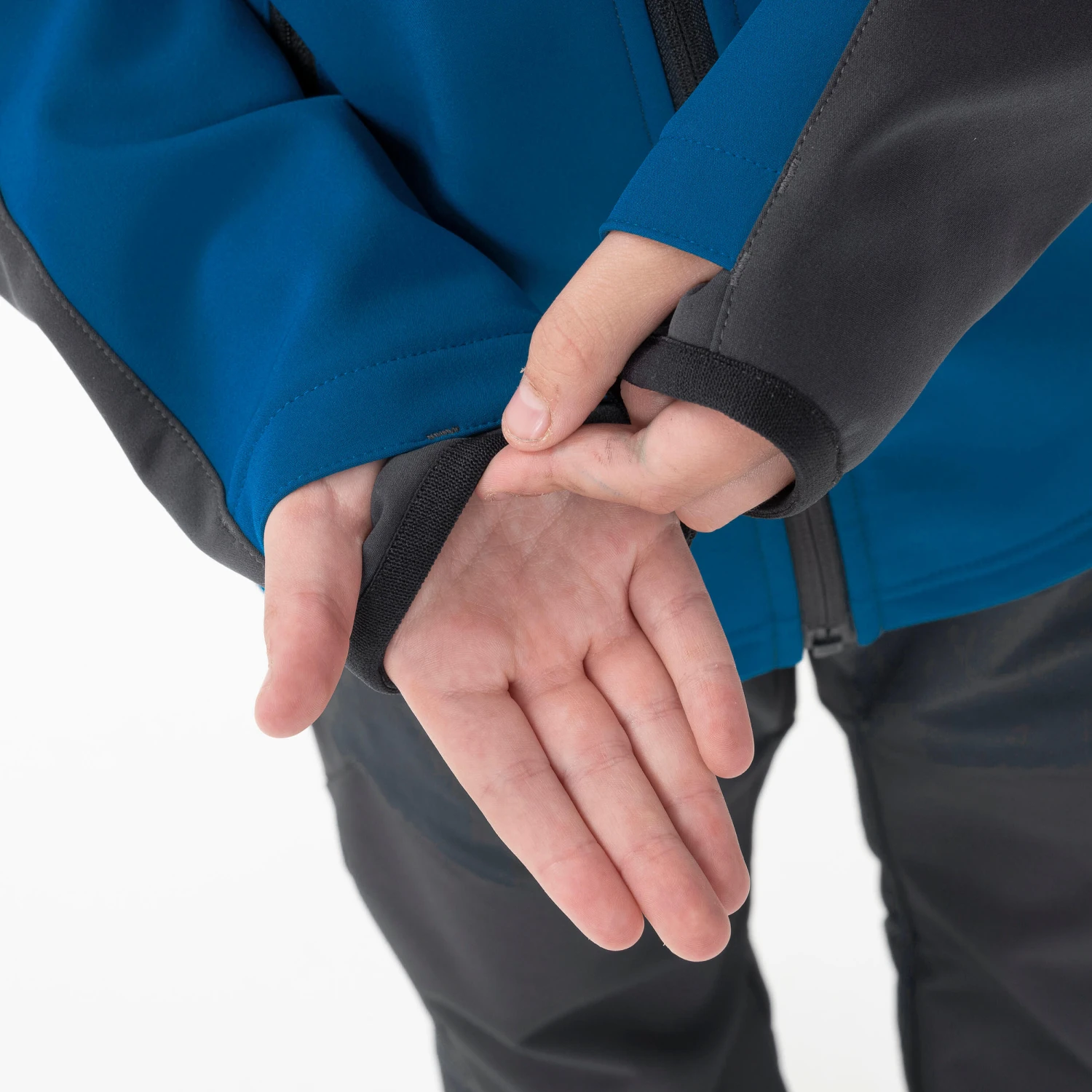 Quechua Kids’ Softshell Hiking Jacket - MH550 Black - Image 20