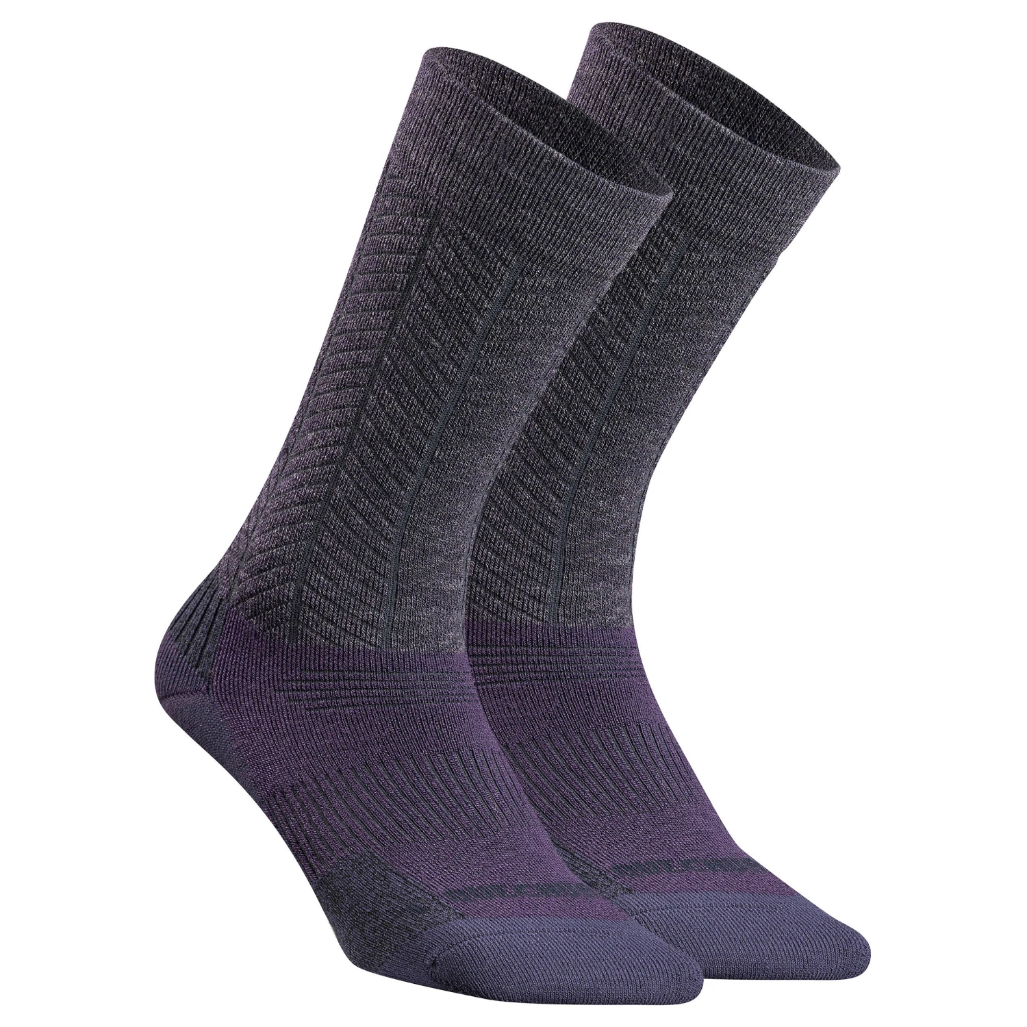 Quechua Warm Hiking Socks SH500 Mid 2 Pairs - Image 2