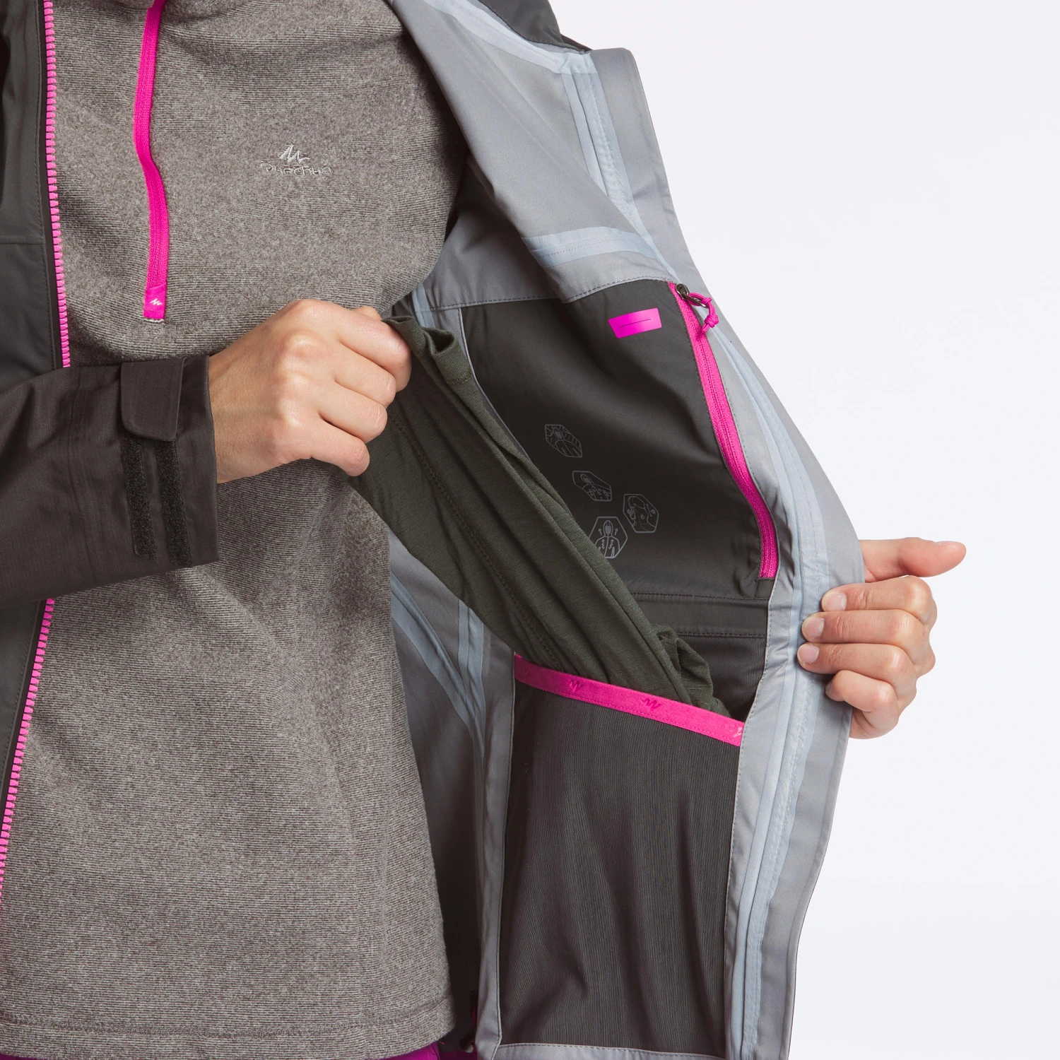 Quechua Women's Waterproof Mountain Walking Jacket - Image 11