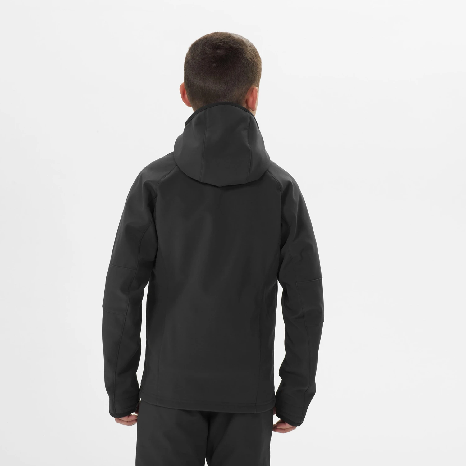 Quechua Kids’ Softshell Hiking Jacket - MH550 Black - Image 8