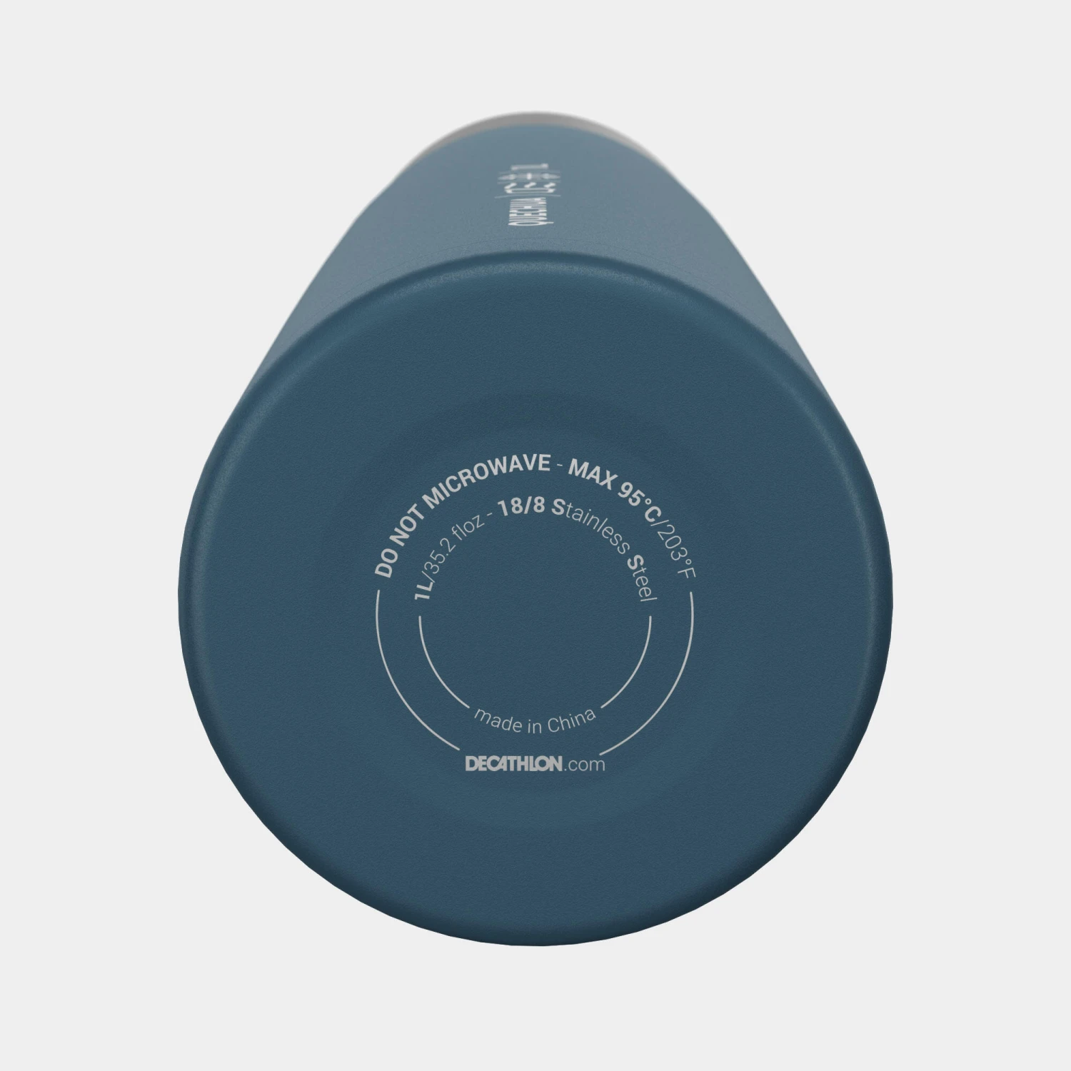 Quechua Stainless Steel Insulated Hiking Bottle 1 L Blue - Image 8