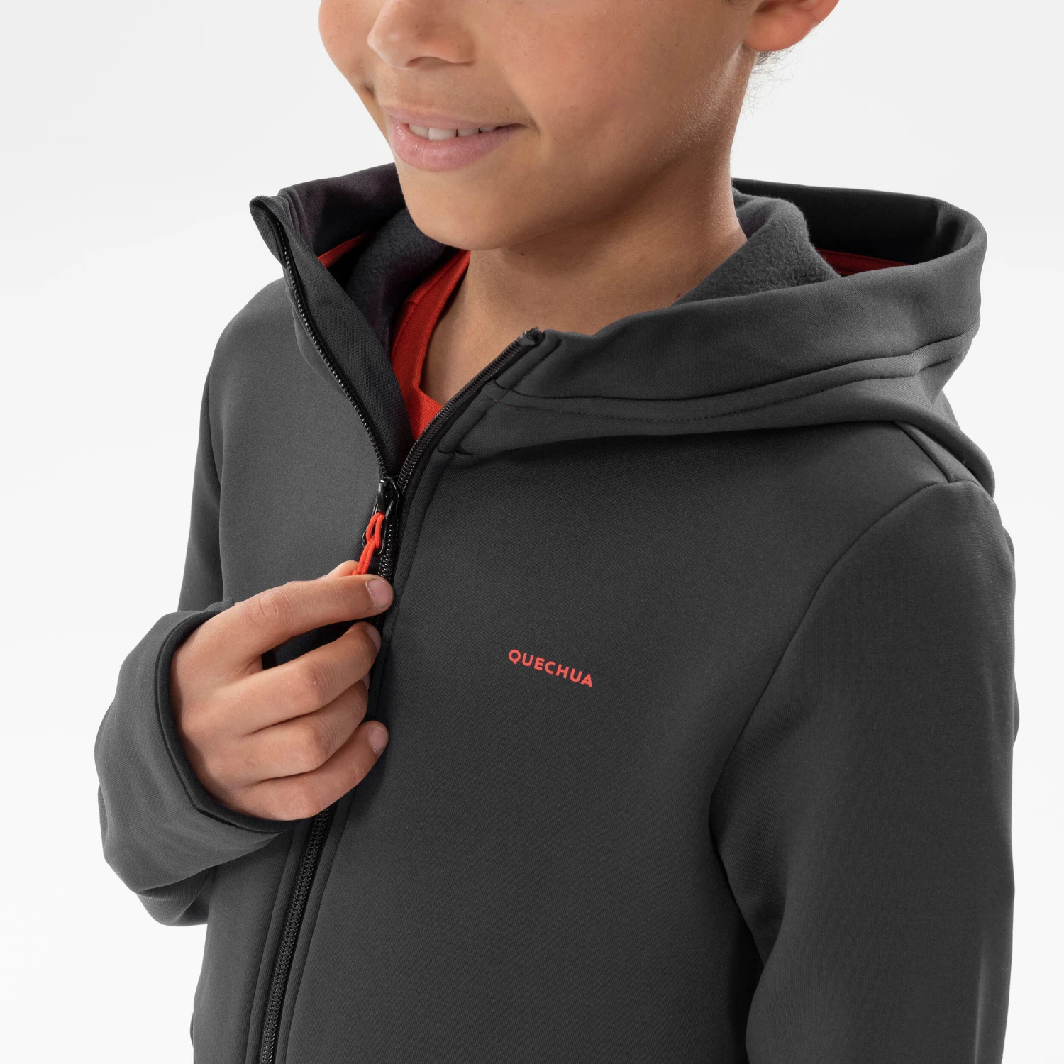 Quechua KIDS’ HIKING FLEECE JACKET - MH500 AGED 7-15 - Image 7
