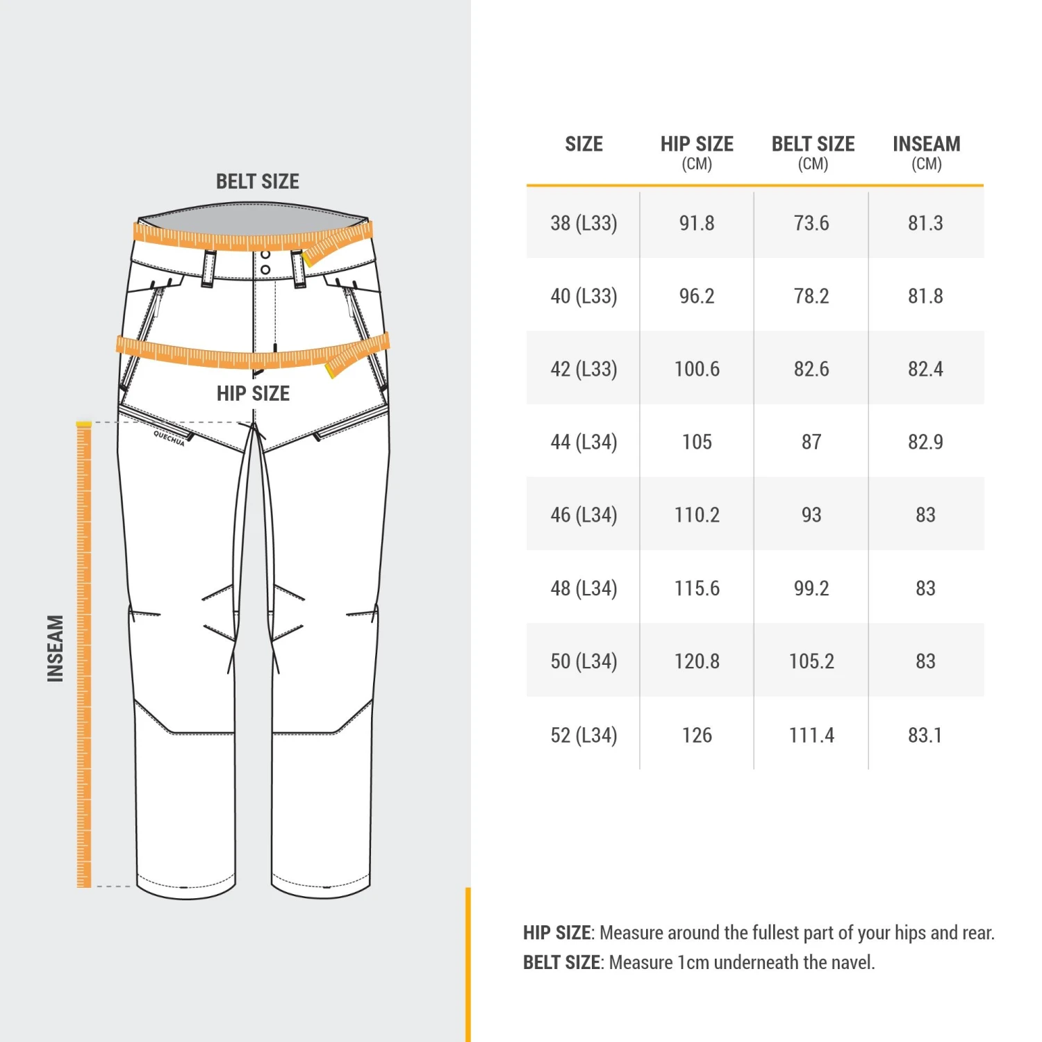 Quechua Men's Water-Repellent Stretch Trousers - Image 3