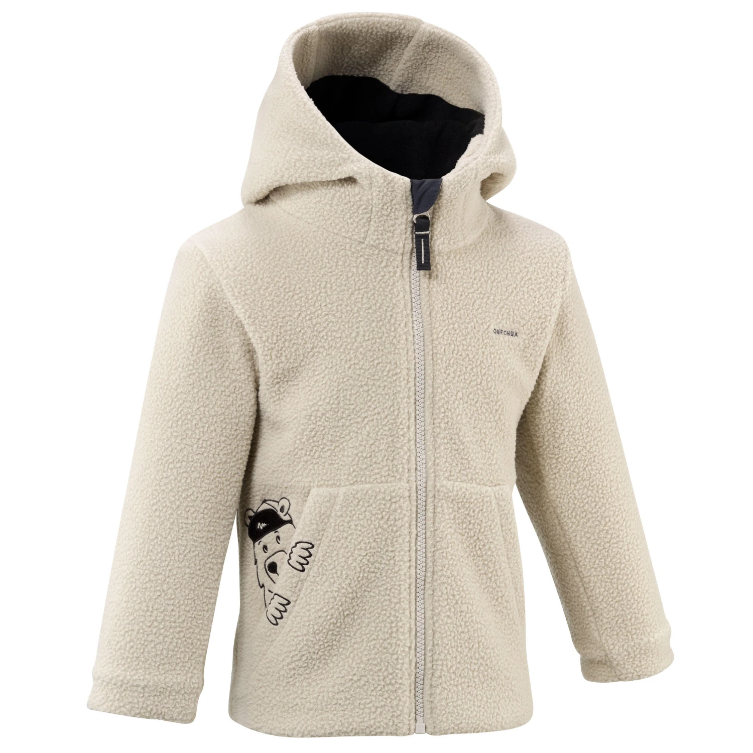 Quechua Kids' Hiking Fleece - MH500 KID Beige - Ages 2