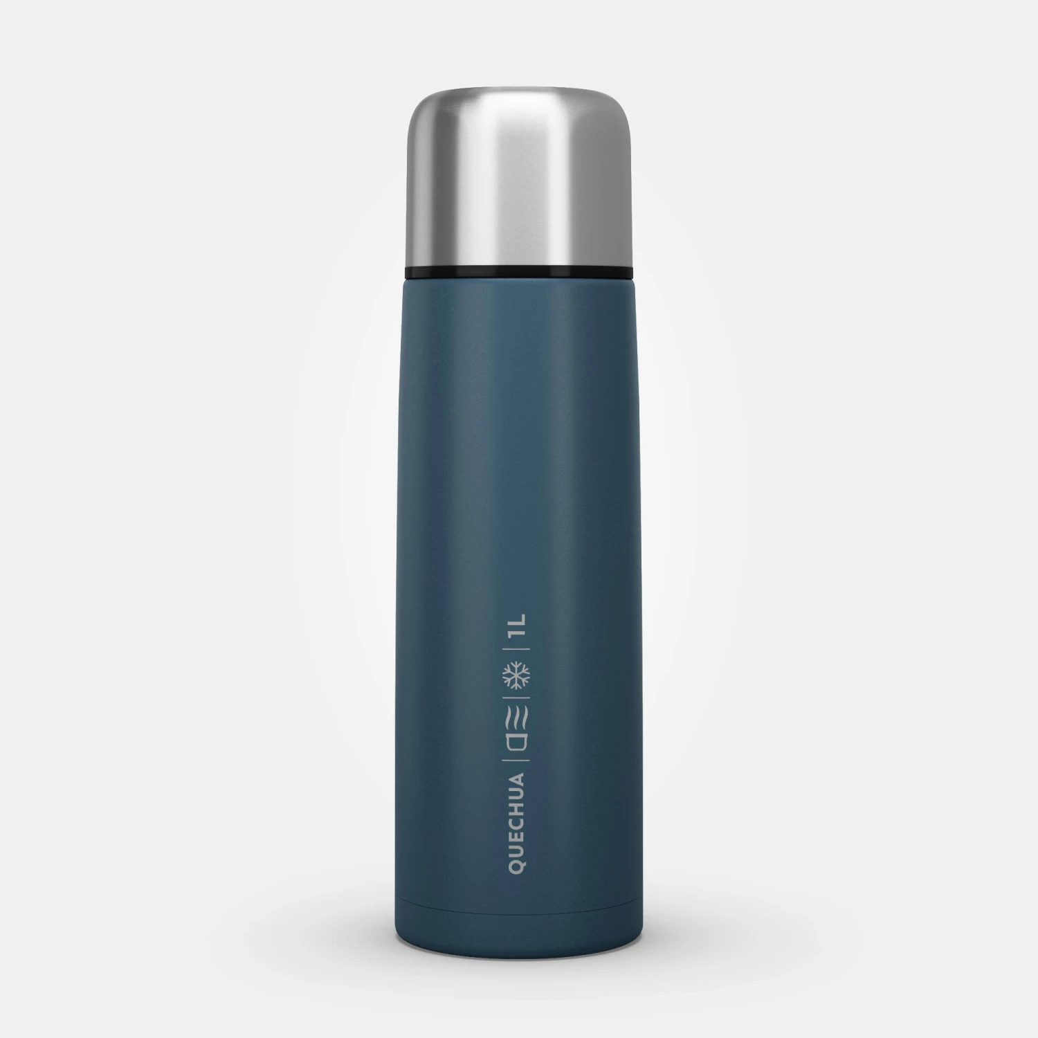 Quechua Stainless Steel Insulated Hiking Bottle 1 L Blue - Image 9