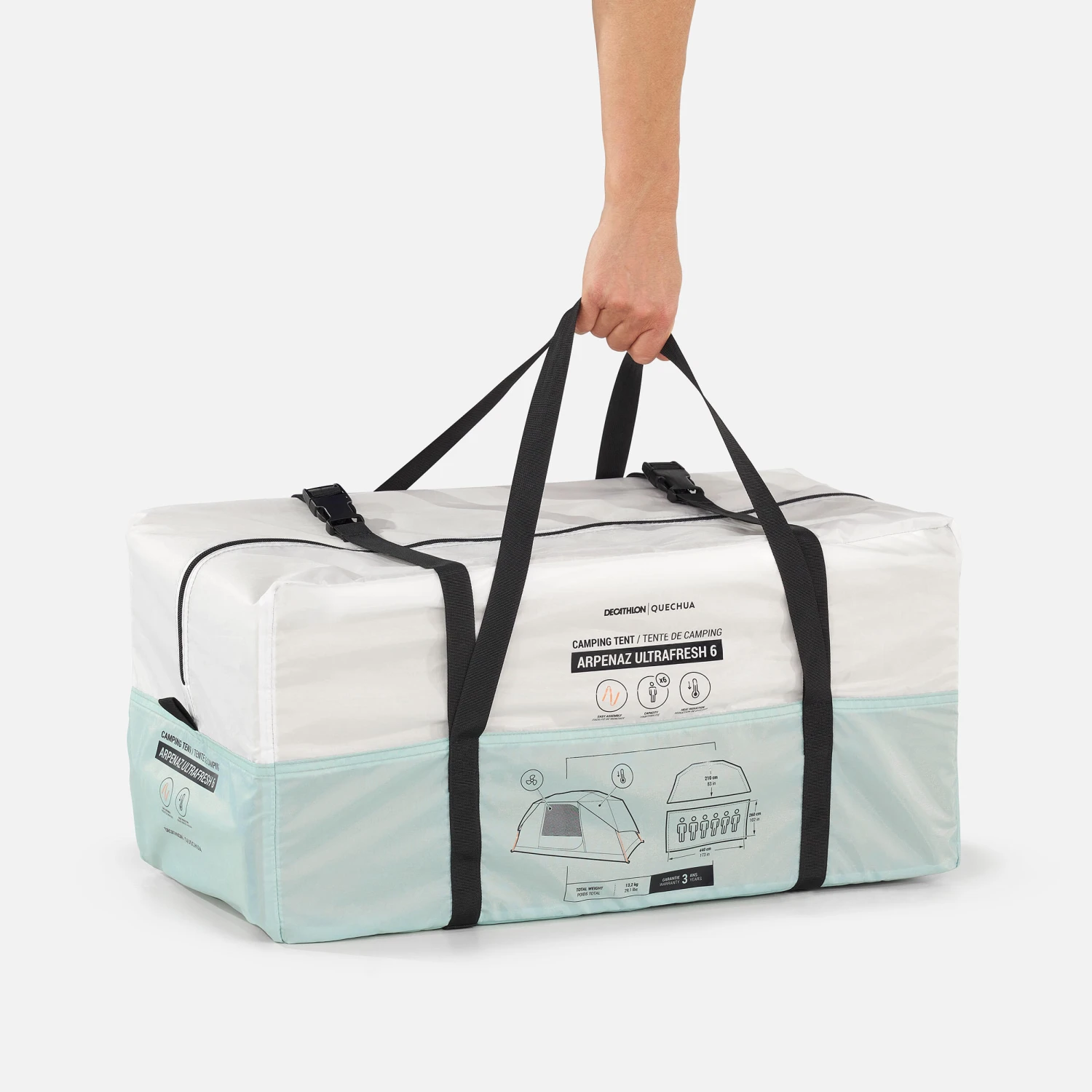 Quechua 6 Man Tent With Poles - Image 4