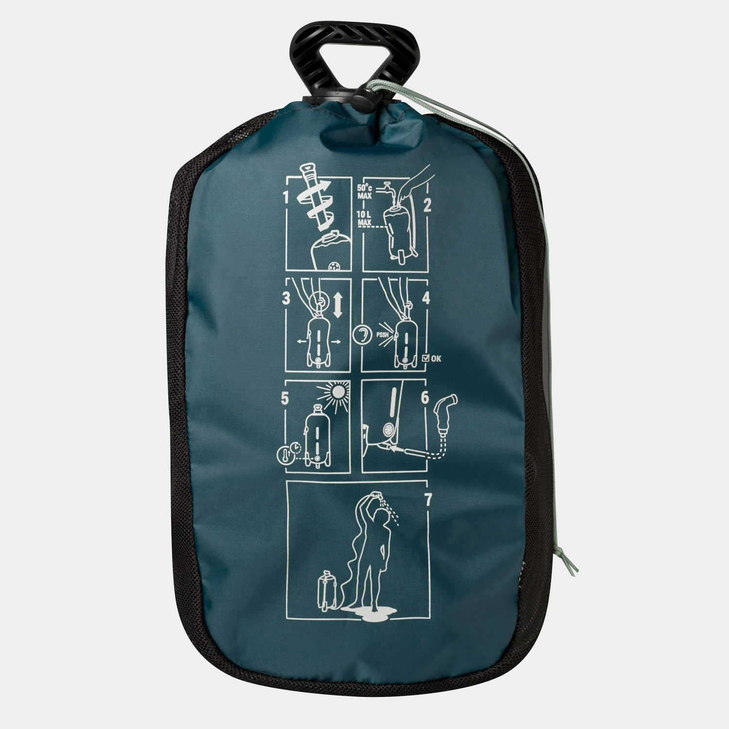 Quechua PRESSURE SOLAR CAMPING SHOWER - 10 LITRES - Image 4