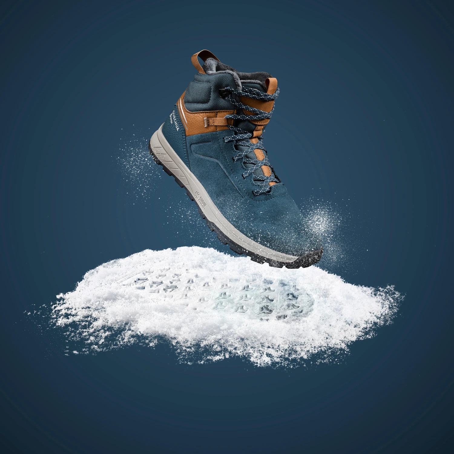 Quechua Kids' Warm And Waterproof SH500 Lace-up Leather Hiking Shoes - Size 2.5 - Image 20