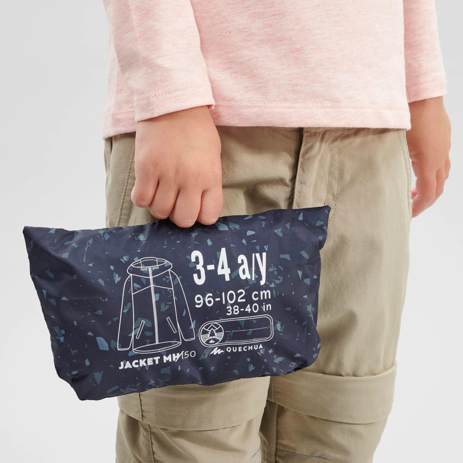 Quechua Kids' Hiking Waterproof Jacket MH150 2 - Image 9