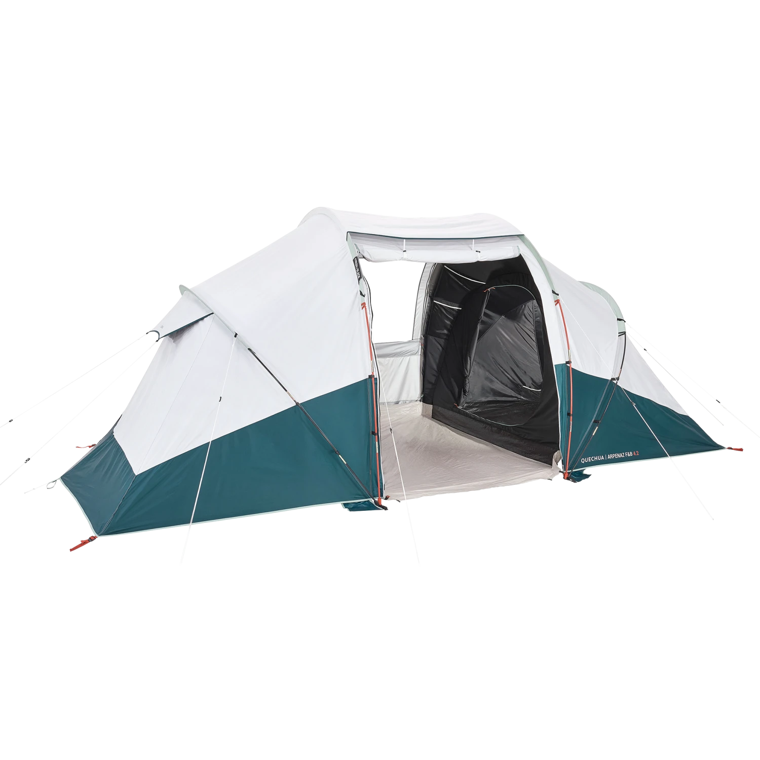 Quechua 4 Man Blackout Tent With Poles - Arpenaz 4.2 F&B