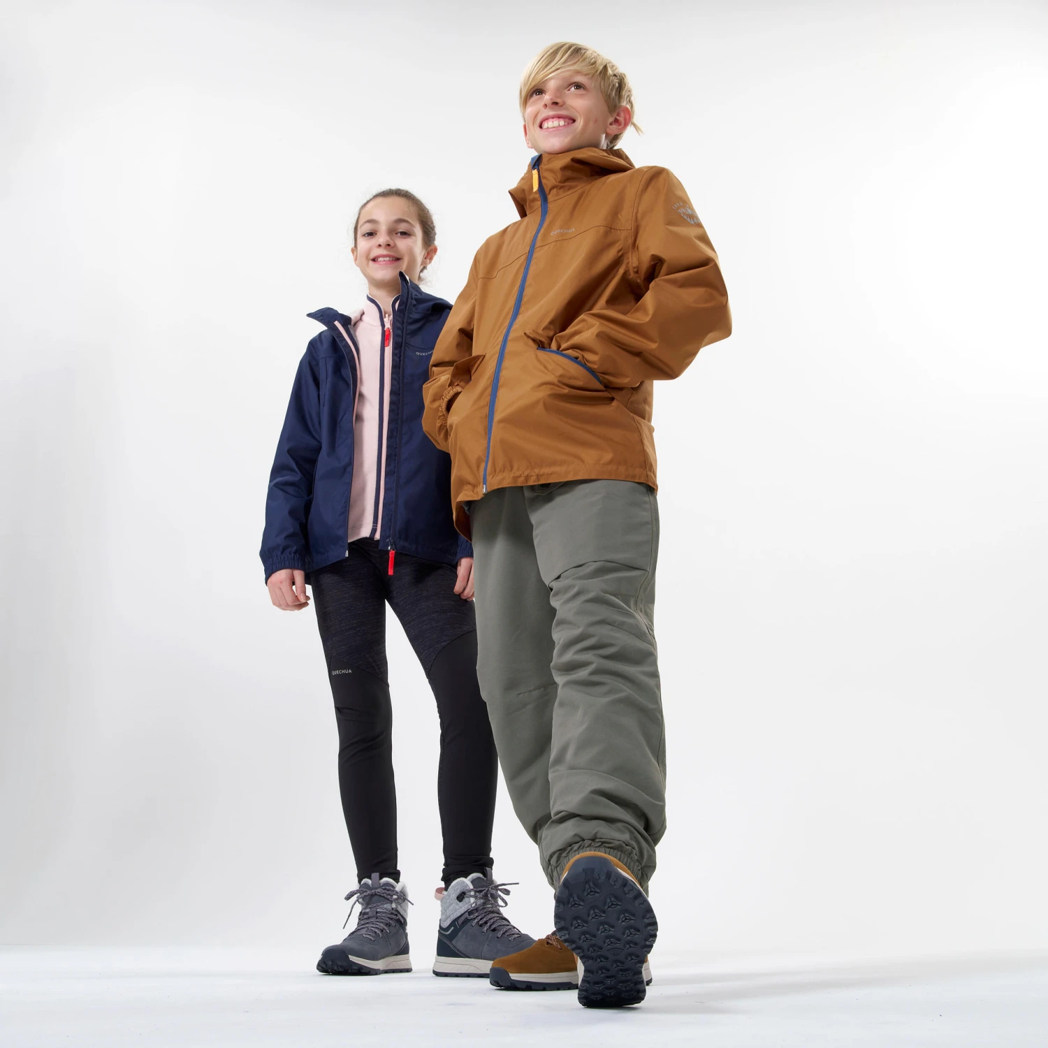 Quechua KIDS’ WARM WATERPROOF HIKING BOOTS - SH500 Leather Lace-up - Image 9