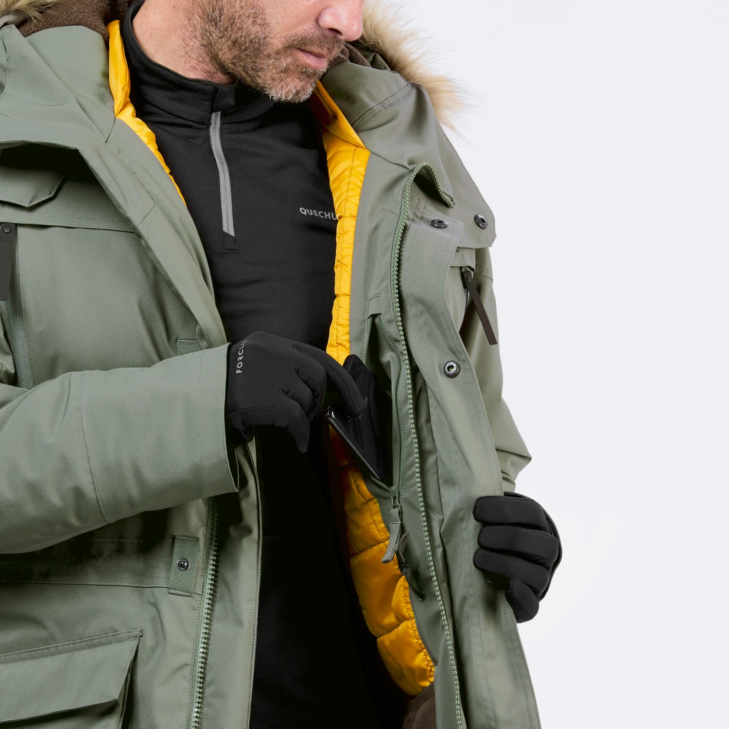 Quechua Men’s Winter Waterproof Hiking Parka - SH900 - Image 6