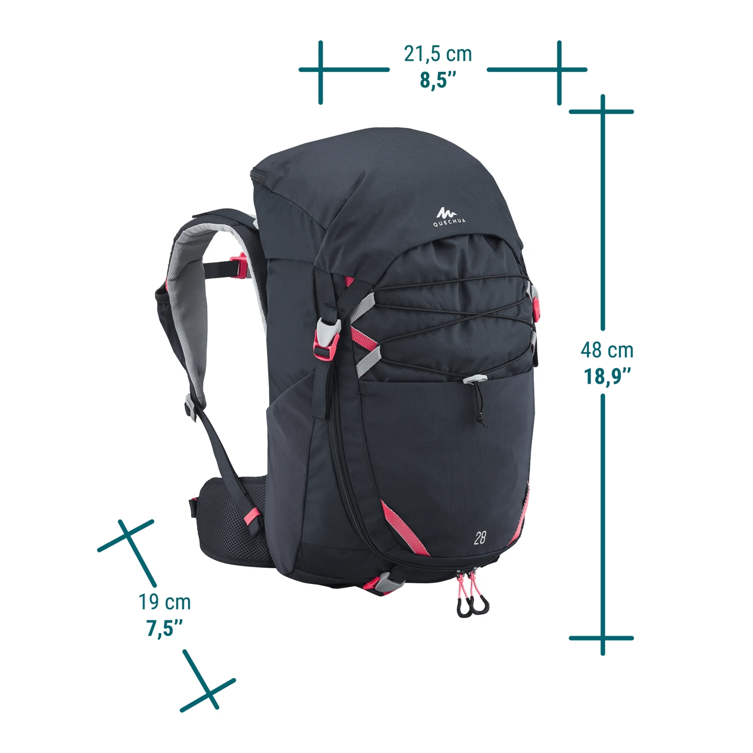 Quechua Children's Hiking 28 L Backpack MH500 - Image 15